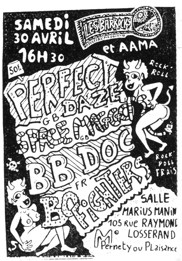 1988.04.30-BarrocksFL-714x1024 Perfect Daze, Space Maggots, BB Doc, BC Fighters (30/04/88)