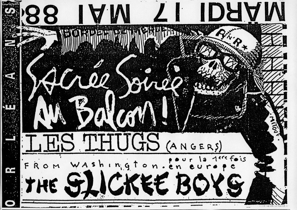1988.05.17-Affiche01-A4-photocopiee-Michel-Rose-Copie-1024x726 Les Thugs, the Slickee Boys (17/05/88)