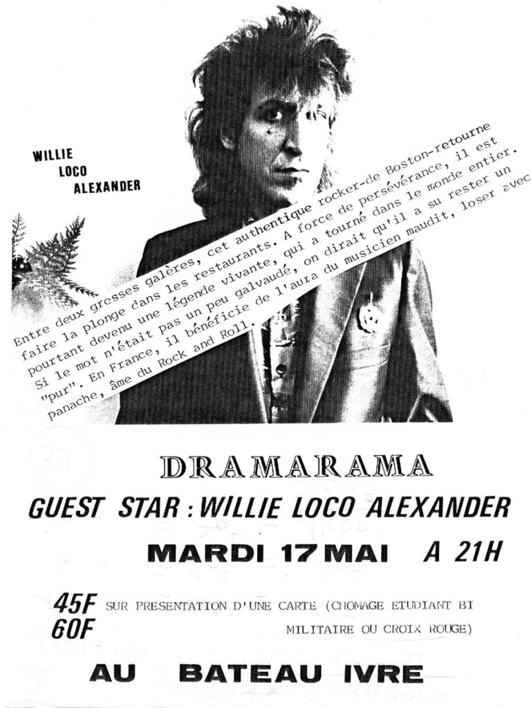 1988.05.17-Flyer01-Gisele-768x1024 Dramarama et Willie Loco Alexander (17/05/88)