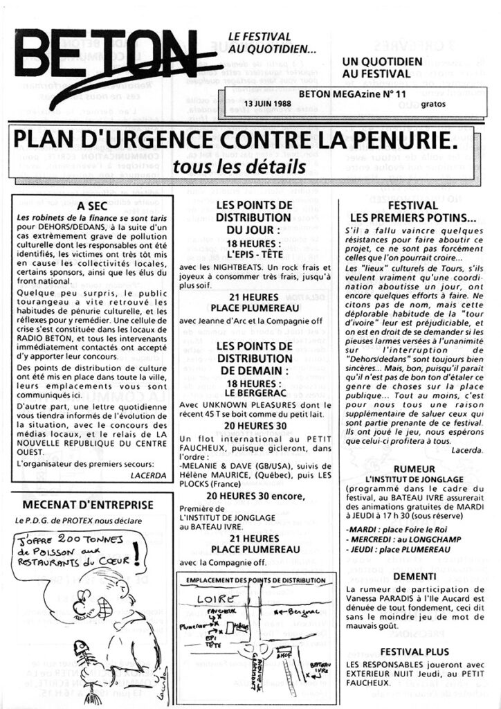 1988.06.13-Beton-megazine-11-Petit-DanielDOr-724x1024 "Pendant l'interruption le spectacle continue" (10 au 21/06/88)