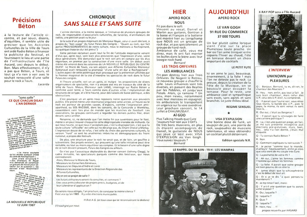 1988.06.16-Beton-megazine-15-Petit-DanielPRO02-1024x726 "Pendant l'interruption le spectacle continue" (10 au 21/06/88)
