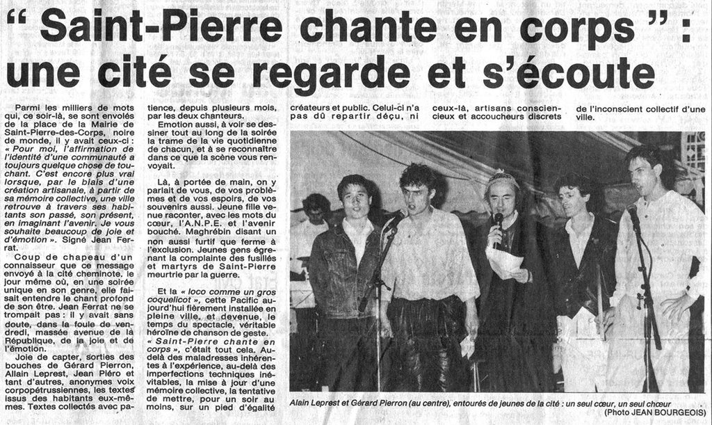 1988.06.27-NRCO.3ADPRE-1024x611 "Saint-Pierre qui chante en corps" (24/06/88)