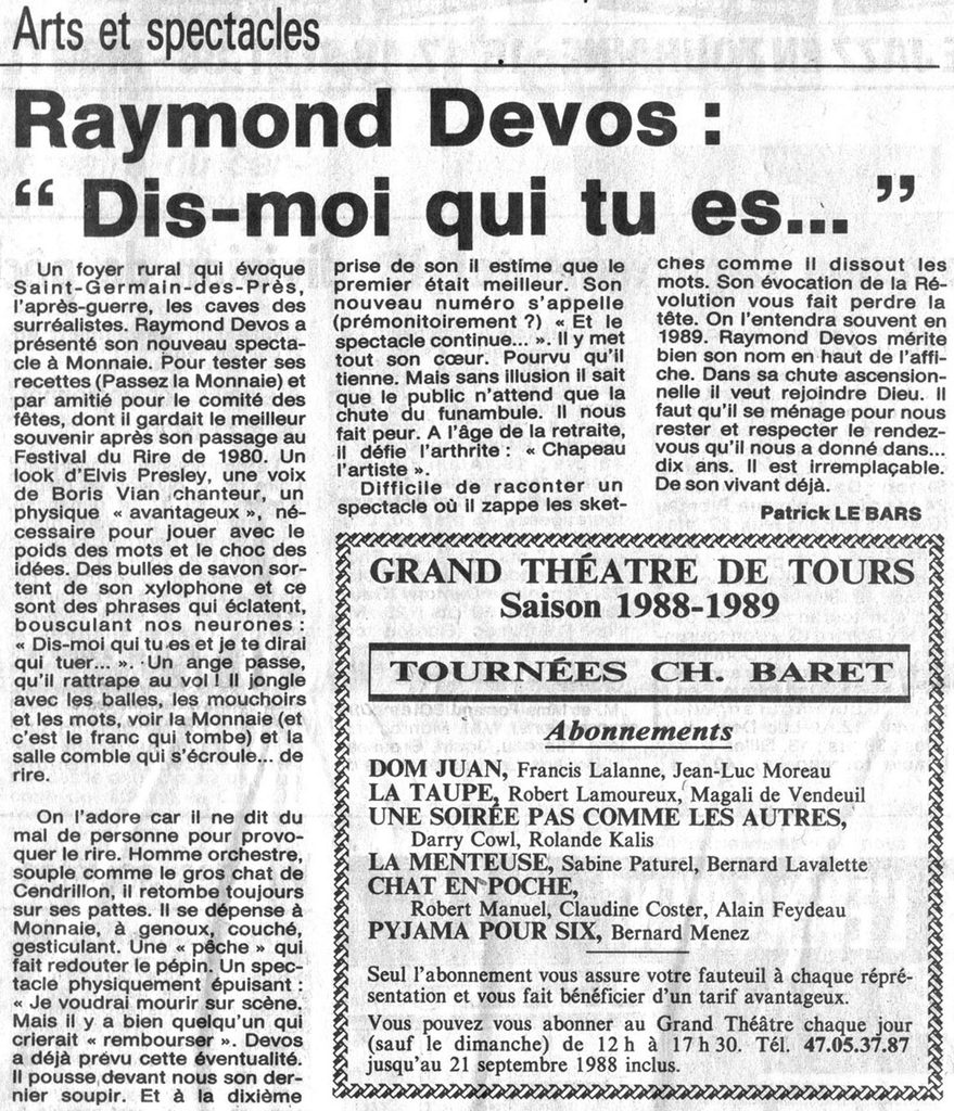 1988.09.16-NRCO.5ADPREd-879x1024 Raymond Devos (14 et 15/09/88)