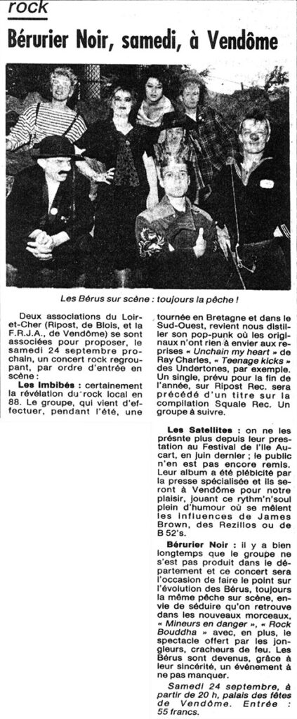1988.09.24-RipostPRE1-423x1024 Les Imbibés, les Satellites, Bérurier Noir (24/09/88)