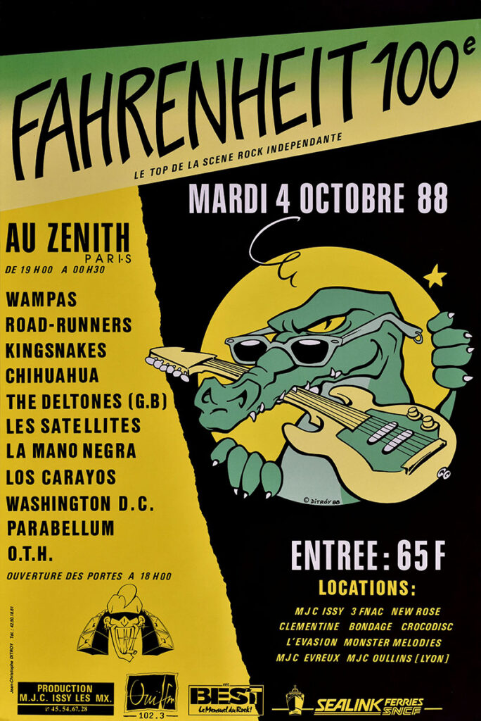 1988.10.04-Affiche01-40-599-imprimee-Fahrenheit-Olivier-PetersAF-684x1024 "Fahrenheit 100" (04/10/88)