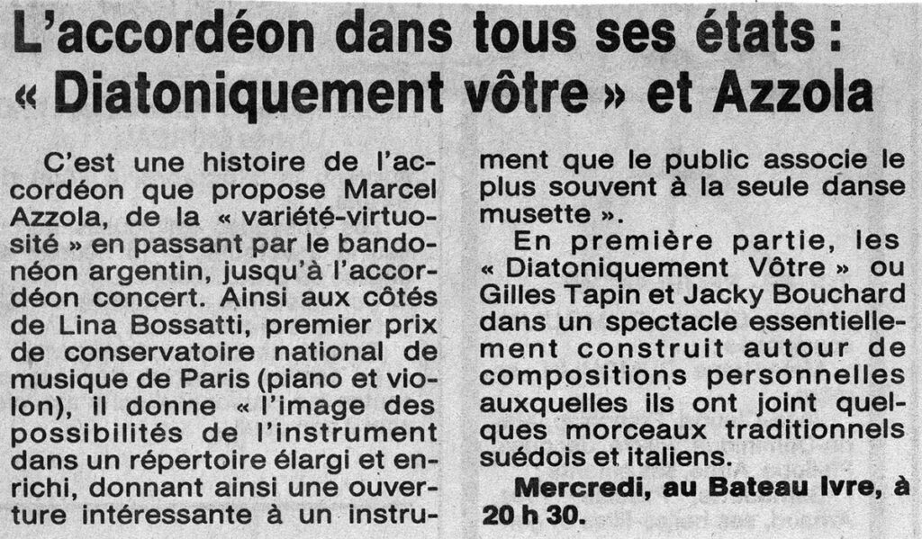 1988.10.05-Presse-NR01-51-Z-4-1024x599 Marcel Azzola et Lina Bossati, Diatoniquement Vôtre (05/10/88)