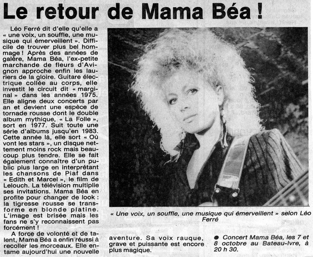 1988.10.07-Presse-NR01-51-Z-4-1024x841 Mama Béa Tekielski (07 et 08/10/88)