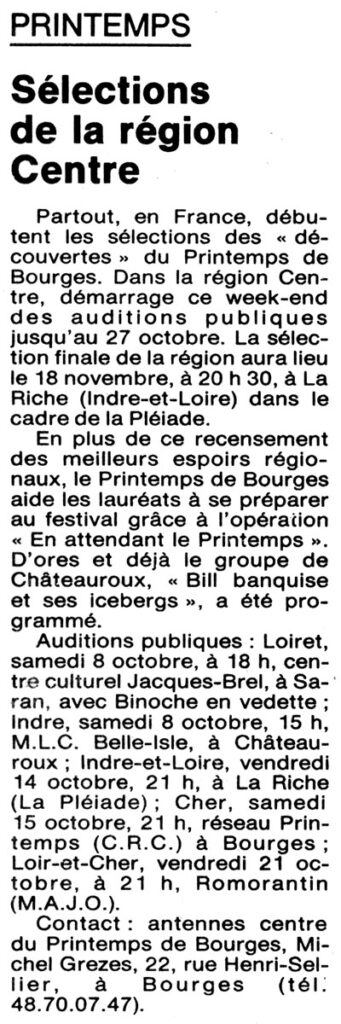1988.10.08-NRCO.PADPRE-341x1024 "Découvertes 89 du Printemps de Bourges" (14/10/88)