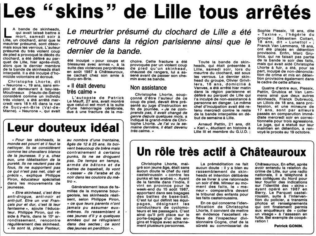 1988.10.07-NRCO.JADPRE-1024x765 Un jeune homme agressé par des skins (16/11/88)