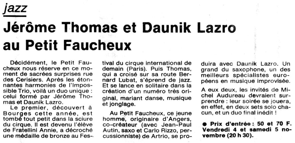 1988.11.02-NRCO.5ADPREb-1024x496 Daunik Lazro et Jérôme Thomas (04 et 05/11/88)