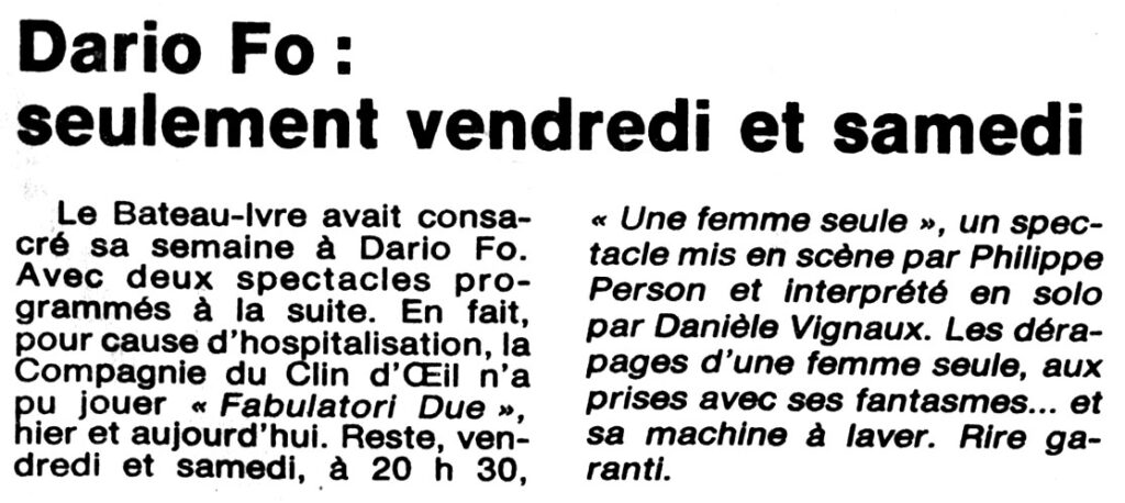 1988.11.03-NRCO.5ADPREb-1024x458 Compagnie Tiboutchina "Une femme seule" (04 et 05/11/88)