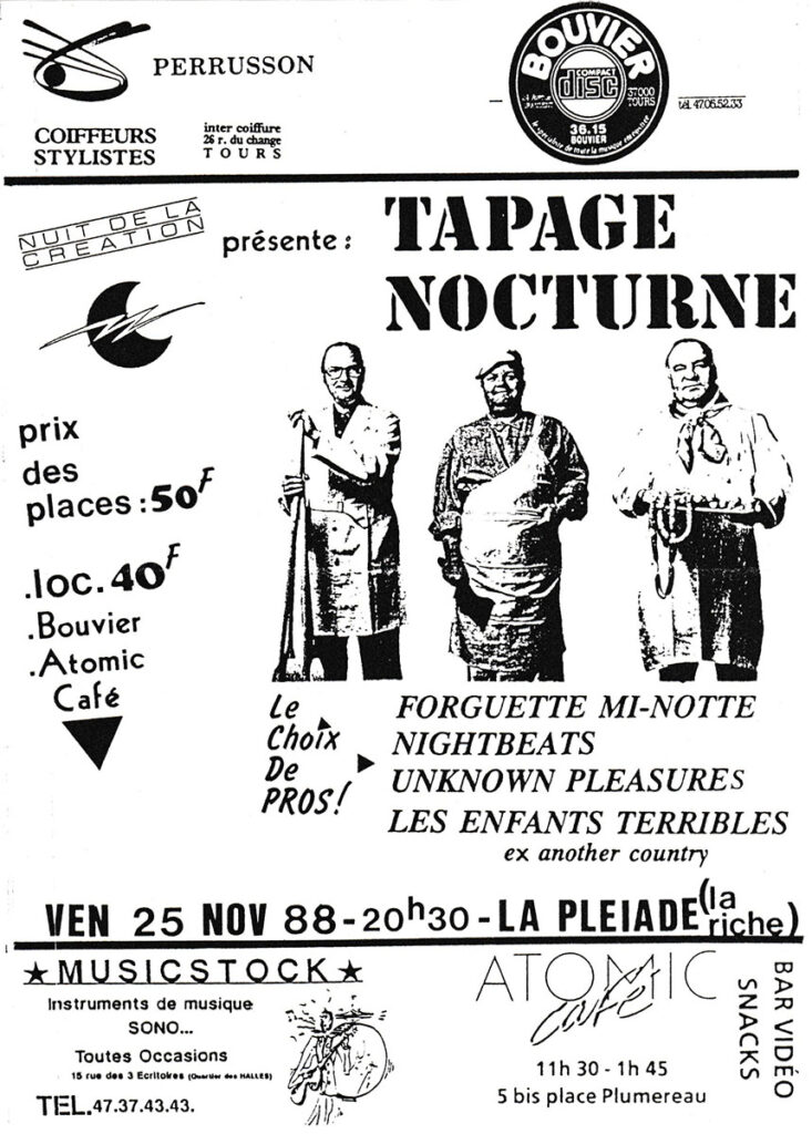 1988.11.25-Flyer01-Psykout-733x1024 "Tapage nocturne" (25/11/88)