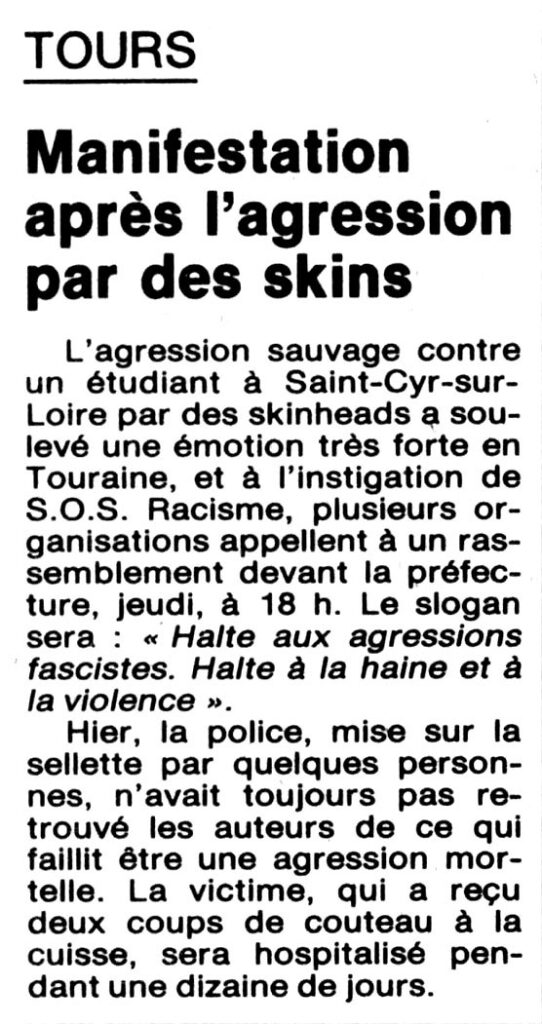 1989.09.05-NRCO.JADPRE-542x1024 Un jeune homme agressé par des skins (16/11/88)