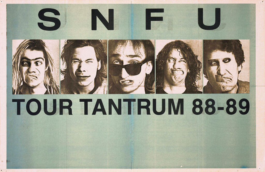 1988-Affiche01-58-89-imprimee-Michel-Rose-Copie-1024x667 SNFU, Cosmic Wurst, Flitox, Girls in Love (10/12/88)