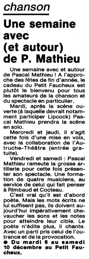 1988.12.03-NRCO.6ADPREa-352x1024 "Scène ouverte" Pascal Mathieu, Lipcock (06/12/88)