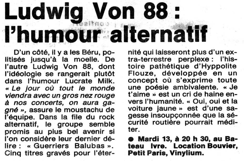 1988.12.07-Presse-NR01-51-Z-4-1024x676 Androzophil 5, les Nonnes Troppo, Ludwig Von 88 (13/12/88)
