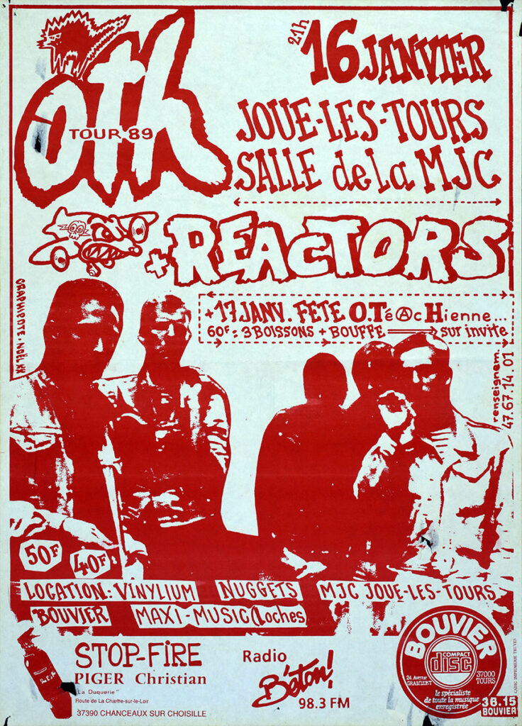 1989.01.16-Affiche02-55-765-imprimee-Copie-736x1024 Les Reactors, Stepping Stones, O.T.H. (16/01/89)