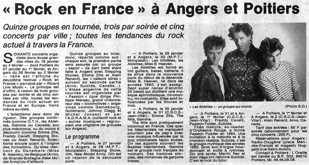1989.01.24-NRCO.IADPREb-1024x547 "Rock en France" Alain Renard, Arno, Canada (01/02/89)