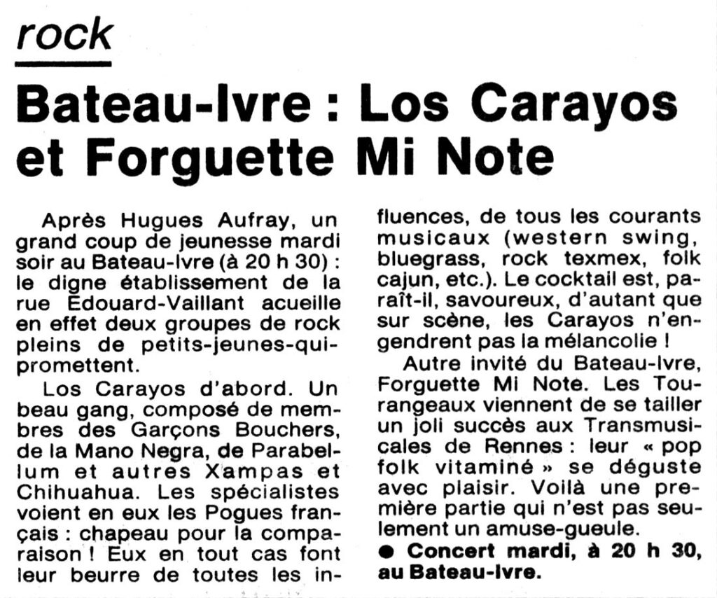 1989.01.30-NRCO.3ADPREb-1024x854 Forguette Mi Note (Annulé ?), Rabats joies, Los Carayos (31/01/89)