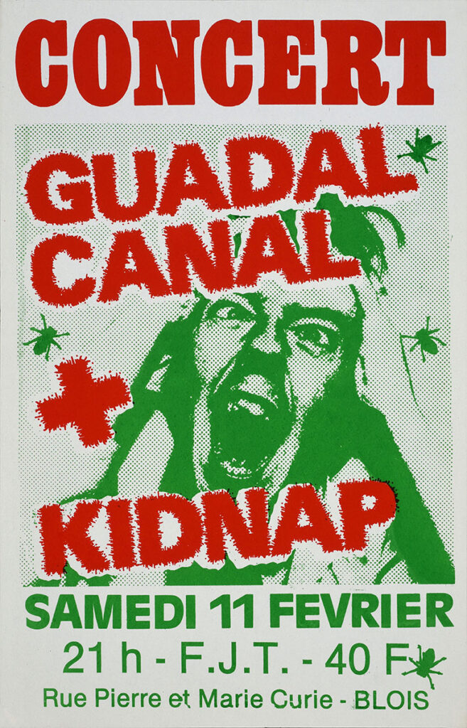 1989.02.11-Affiche01-43-67-serigraphiee-Copie-657x1024 Guadalcanal, Kidnap (11/02/89)