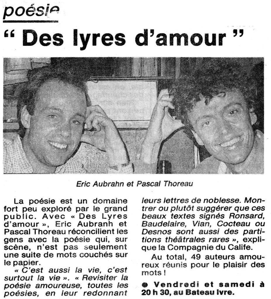 1989.03.07-Presse-NR01-51-Z-4-927x1024 Compagnie du Calife "Des lyres d’amour" (10 et 11/03/89)