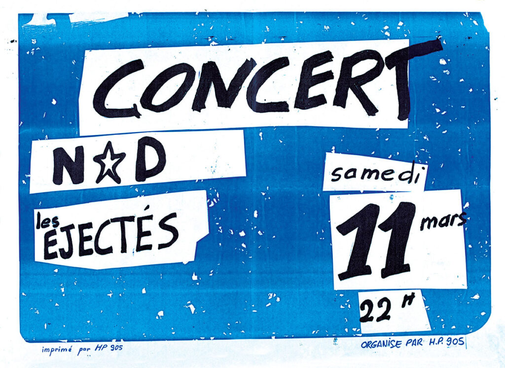1989.03.11-Affiche01-serigraphiee-ND-1024x745 ND, les Ejectés (11/03/89)