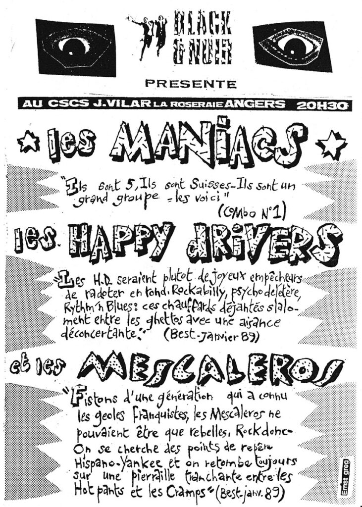 1989.03.11-Flyer01v-Psykout-731x1024 Los Mescaleros, Happy Drivers, Maniacs (11/03/89)