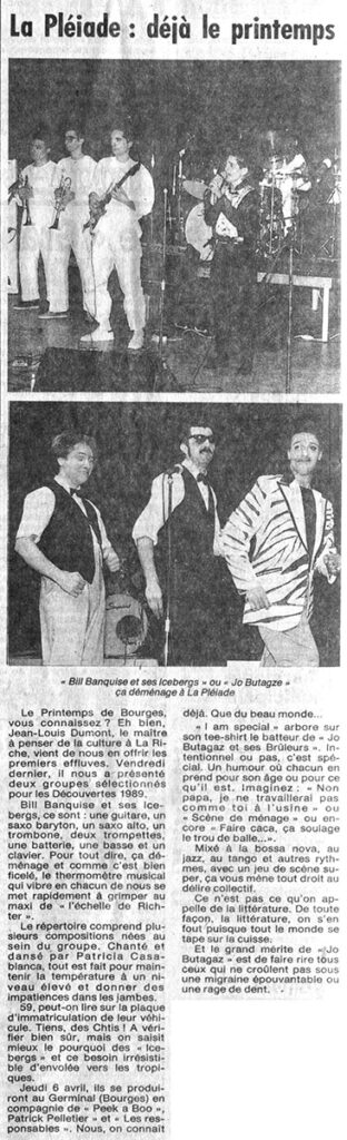 1989.03.16-NRCO.10ADPRE-312x1024 "En attendant le printemps" Bill Banquise et ses Icebergs, Jo Butagaz et ses Brûleurs (10/03/89)