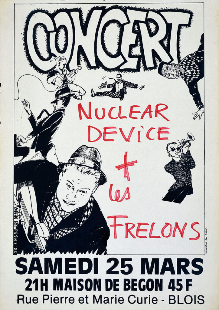 1989.03.25-Affiche01-46-65-serigraphiee-Copie-724x1024 Les Frelons, Nuclear Device (25/03/89)