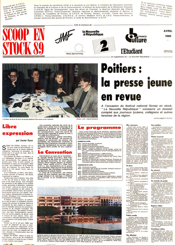 1989.04.12-NRCO.SCOOPADPRE-731x1024 "Scoop En Stock" Complètement, Babylon Fighters (22 et 23/04/89)