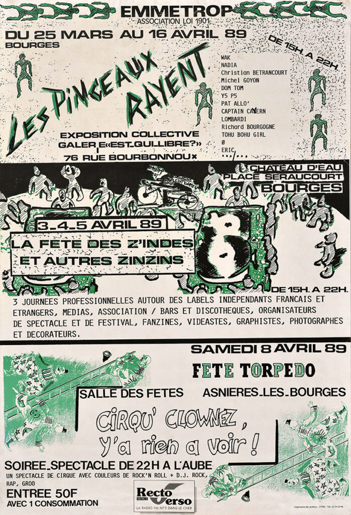 1989.04.16-Affiche01-40-596-imprimee-Emmetrop-Copie-699x1024 "Les Pinceaux Rayent" (25/03 au 16/04/89)