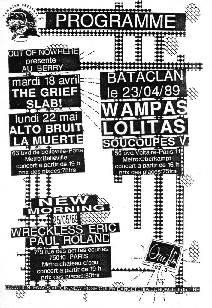 1989.04.18-Max-WellFL-706x1024 Wreckless Eric, Paul Roland (25/05/89)