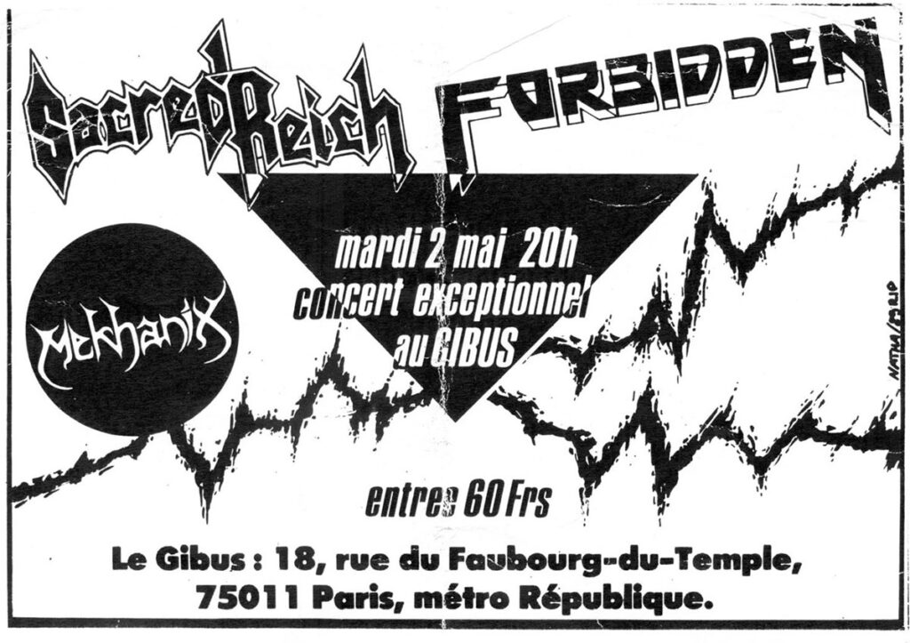 1989.05.02-Sacred-Reich-Le-Gibus-1024x723 Sacred Reich, Forbidden, Mekhanix (02/05/89)