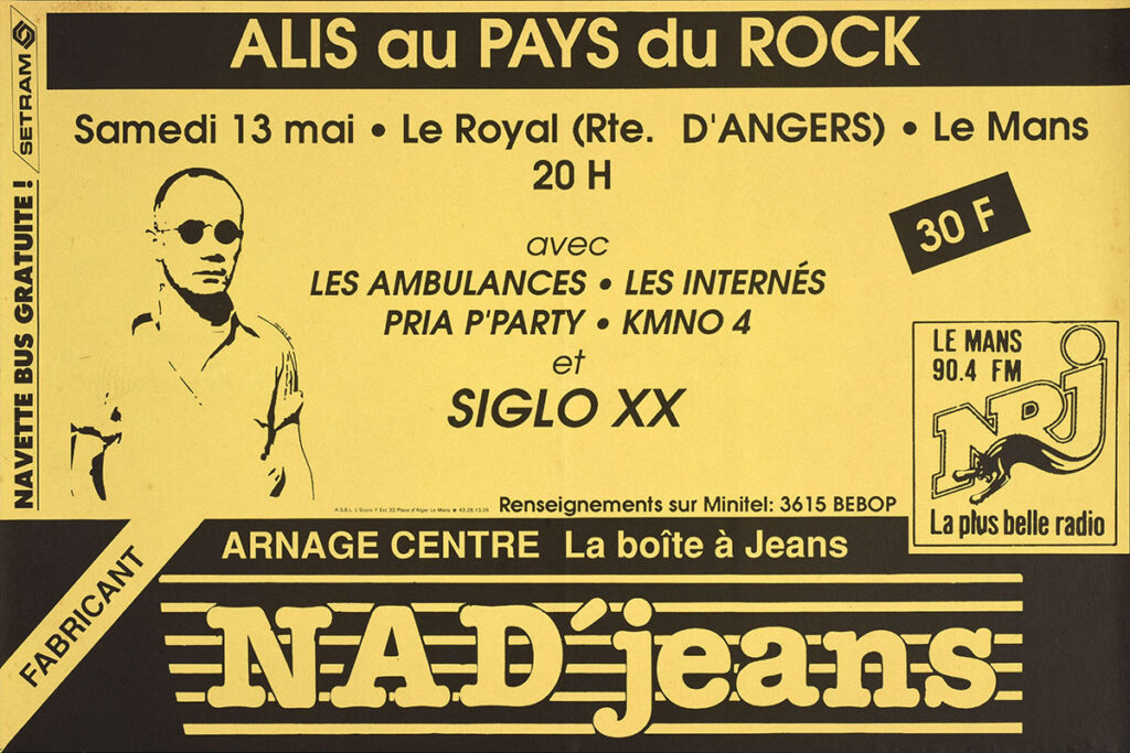 1989.05.13-Affiche01-40-60-imprimee-Copie-1024x683 "Alis au pays du rock" (13/05/89)