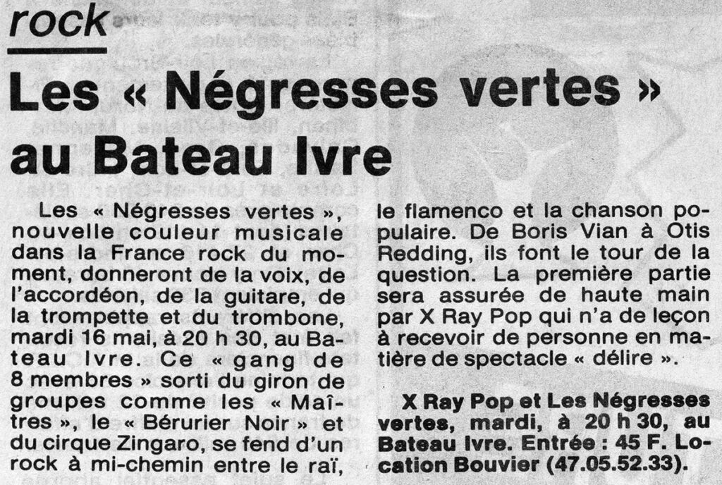 1989.05.16-Presse-NR01-51-Z-4-1024x688 X-Ray Pop, Négresses Vertes (16/05/89)