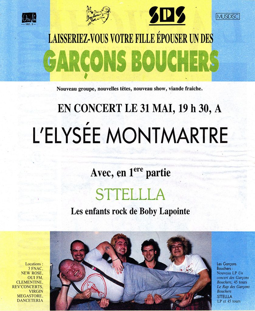1989.05.19-Affiche-9-MinoPRE02-839x1024 Sttellla, les Garçons Bouchers (31/05/89)