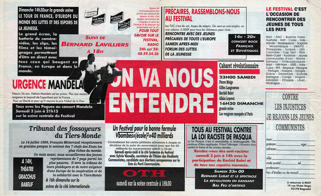 1989.06.03-Avant-Garde01.2-imprimee-LVC-1024x627 "Festival Révolutionnaire de la Jeunesse" (04/06/89)