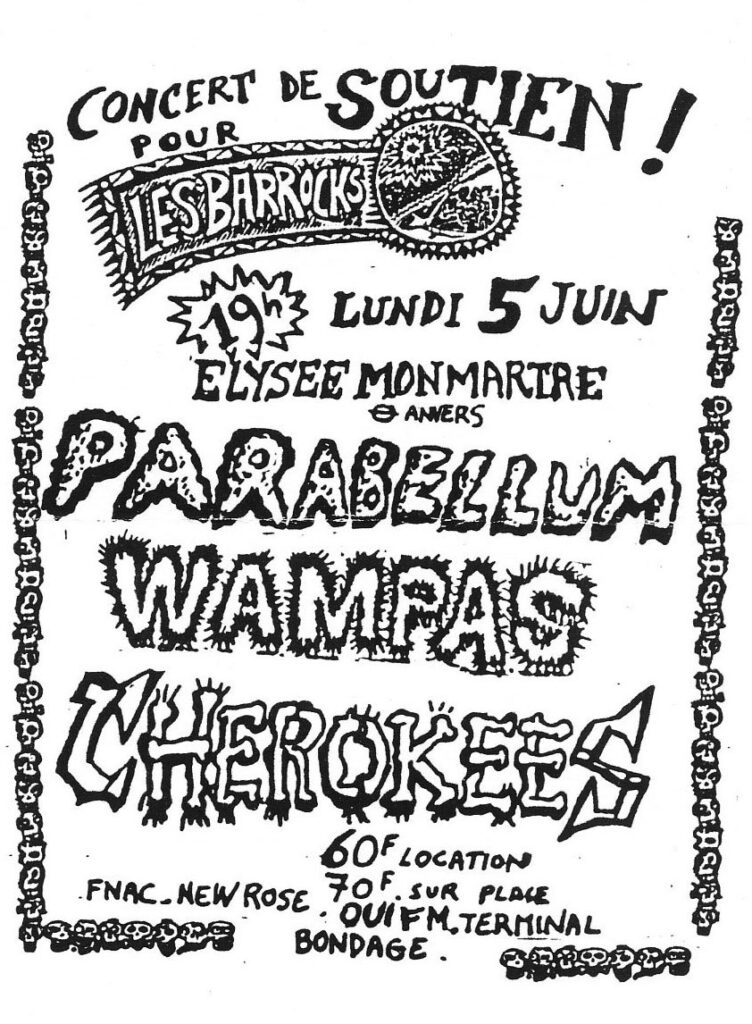1989.06.05-Barrocks-Flyer01-Milouf-752x1024 Parabellum, Cherokees, Wampas (05/06/89)