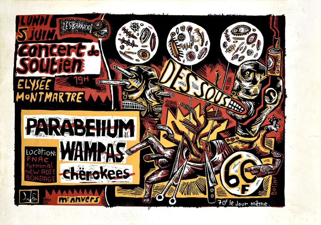 1989.06.05-S-serigraphiee-Papi-MarcAF-1024x717 Parabellum, Cherokees, Wampas (05/06/89)