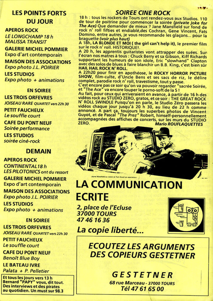 1989.06.15-Radio-BetonVBergeracDO-724x1024 "Bleu blanc rock" (12 au 24/06/89)