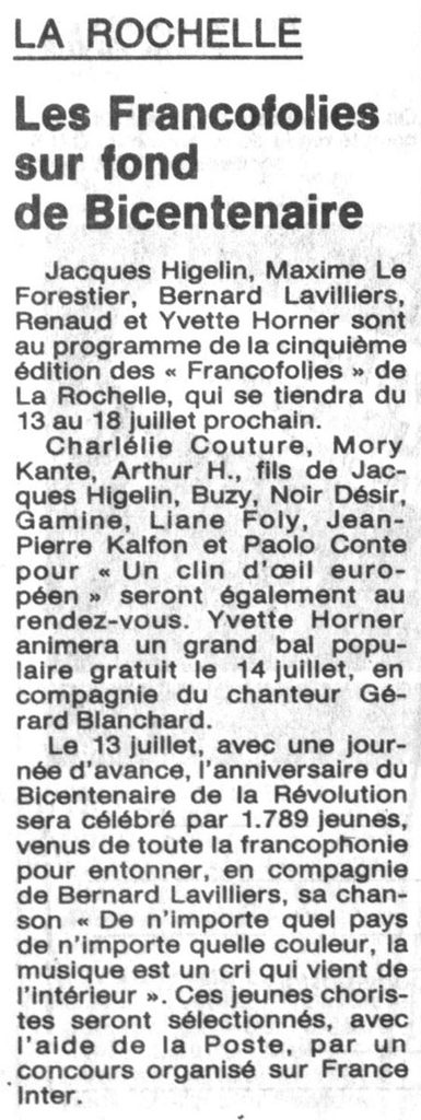 1989.04.28-NRCO.JADPRE-385x1024 "Francofolies" (13 au 18/07/89)