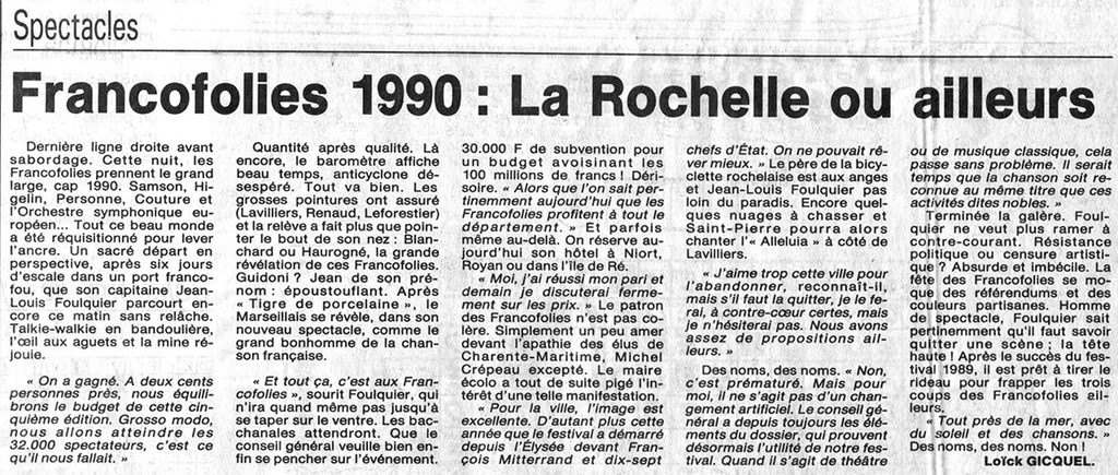 1989.07.18-NRCO.LADPRE-1024x435 "Francofolies" (13 au 18/07/89)