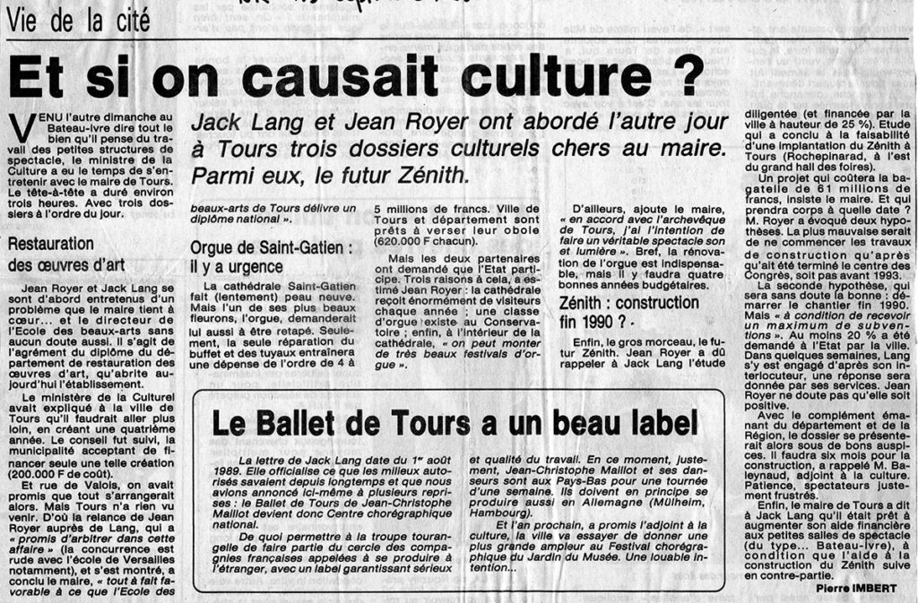 1989.09.19-Photo01-51-Z-4-Jack-Lang-1024x673 "Coup de cent dans l'hexagone" Négresses Vertes, Patricia Lai (19/09/89)