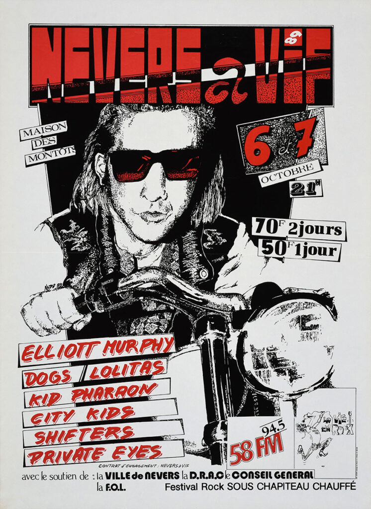 1989.10.06-Affiche01-51-70-imprimee-LVC-Copie-746x1024 "Nevers à vif" Shifters, Elliott Murphy, Kid Pharaon and the Mercenaries (07/10/89)