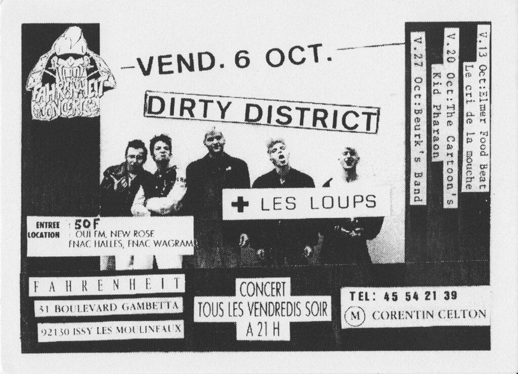 1989.10.06-Fahrenheit-LTDCFL-1024x739 Dirty District, les Loups (06/10/89)