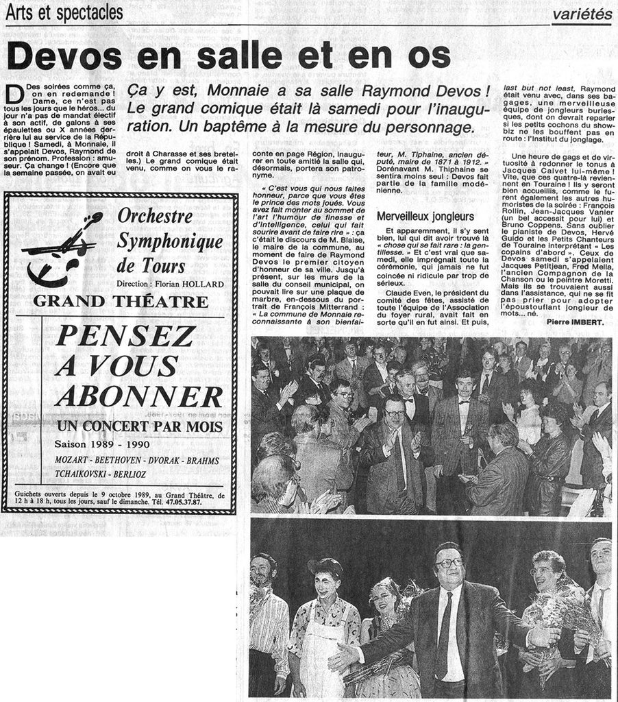 1989.10.16-NRCO.3ADPREb-902x1024 "Inauguration" Jean-Jacques Vannier, François Rollin, Raymond Devos (14/10/89)