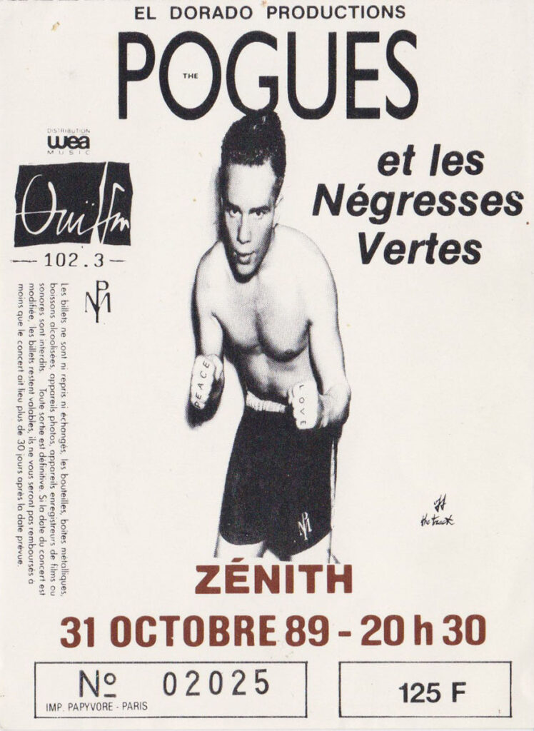 1989.10.31-Ticket01-LTDC-748x1024 Les Négresses Vertes, Pogues (31/10/89)