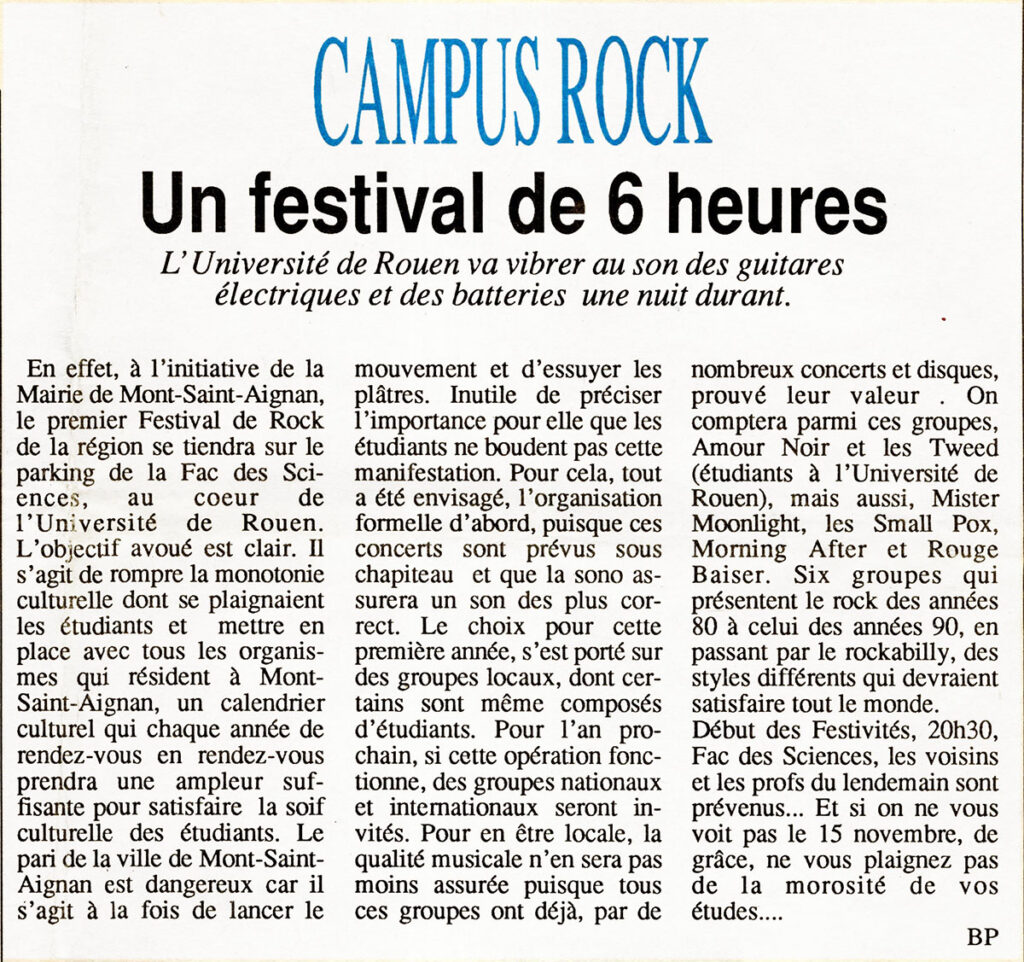 1989.10-Perroquet-Bleu-TweedPRE10-1024x962 "Campus Rock" (15/11/89)