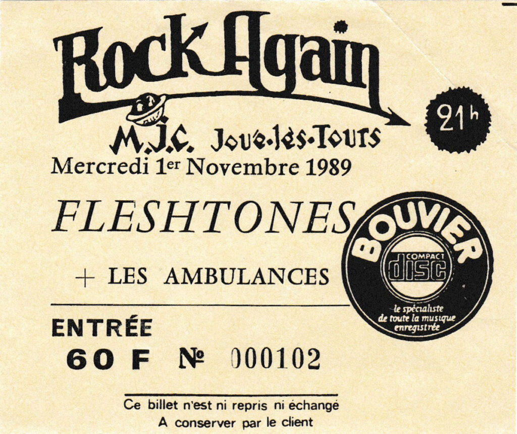 1989.11.01-Ticket01-Psykout-1024x860 Les Ambulances, Fleshtones (01/11/89)