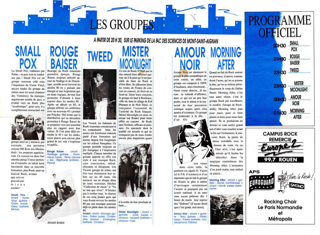1989.11.15-Perroquet-Bleu-TweedPRO02-1024x754 "Campus Rock" (15/11/89)